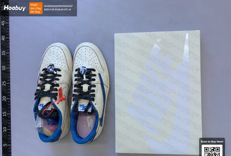 Air Jordan 1 Travis Scott Fragment Sail Military Blue LJR 2