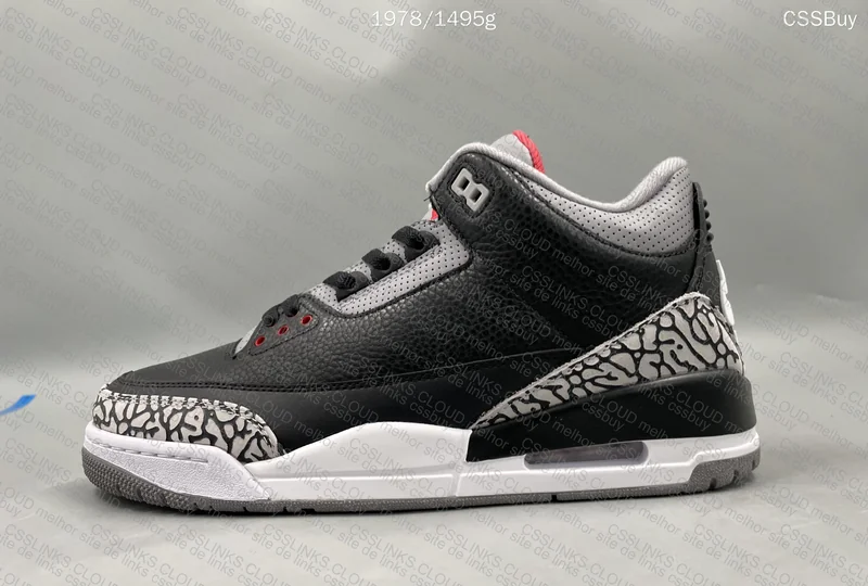 Air Jordan 3 Black Cement 4