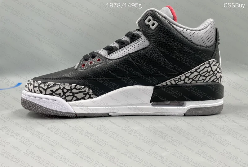 Air Jordan 3 Black Cement 5