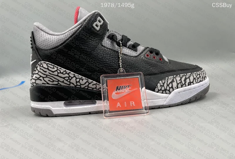 Air Jordan 3 Black Cement 6