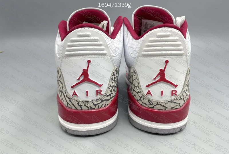 Air Jordan 3 Cardinal Red 3