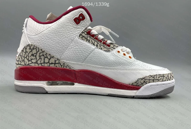 Air Jordan 3 Cardinal Red 7