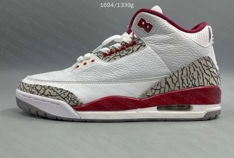 Air Jordan 3 Cardinal Red 8