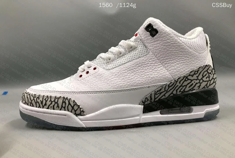 Air Jordan 3 Free Throw Line White Cement 4