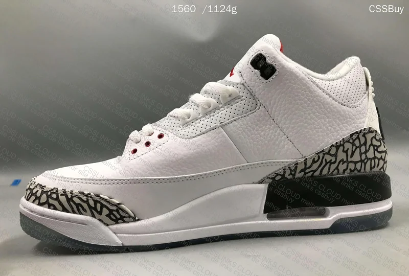 Air Jordan 3 Free Throw Line White Cement 6