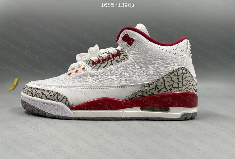 Air Jordan 3 Retro Cardinal Red (158sir) 4