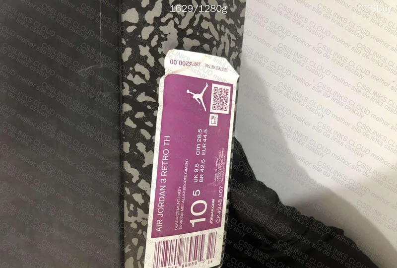 Air Jordan 3 Tinker Black Cement 10
