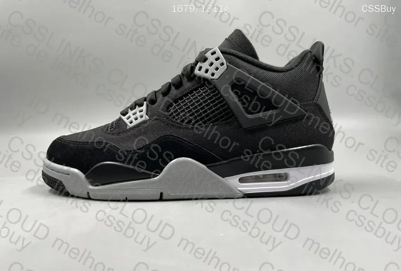Air Jordan 4 Black Canvas 3