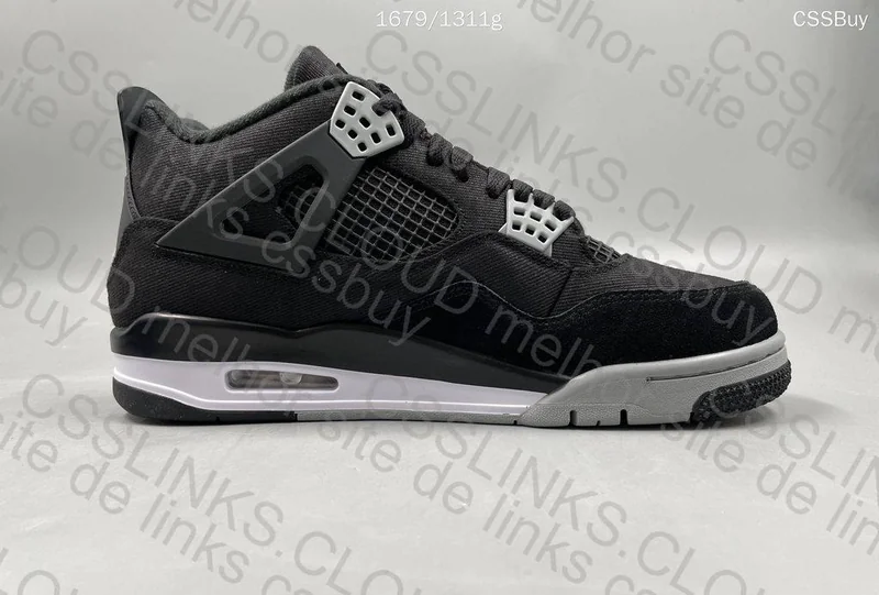Air Jordan 4 Black Canvas 4