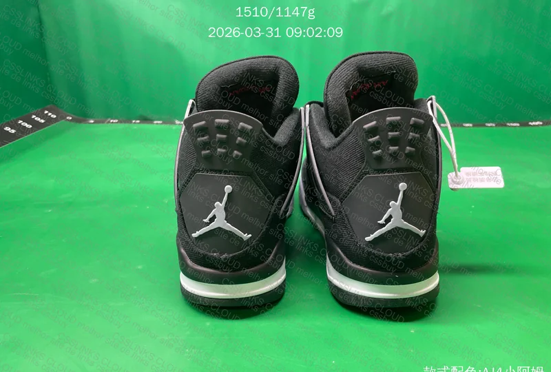 Air Jordan 4 "Black Canvas"