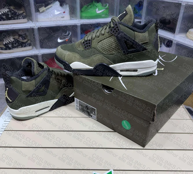 Air Jordan 4 Medium Olive 3