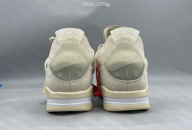 Air Jordan 4 Off-White Sail 3