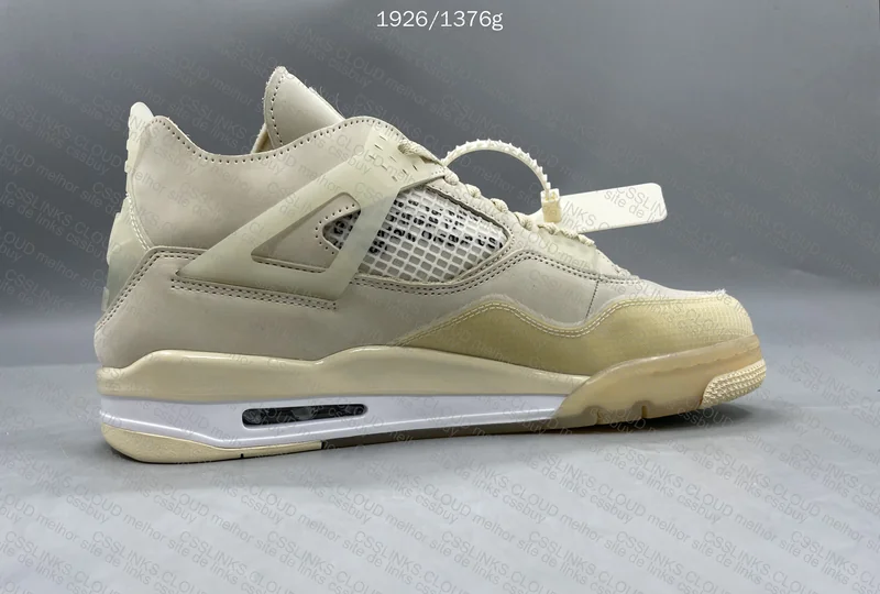 Air Jordan 4 Off-White Sail 4