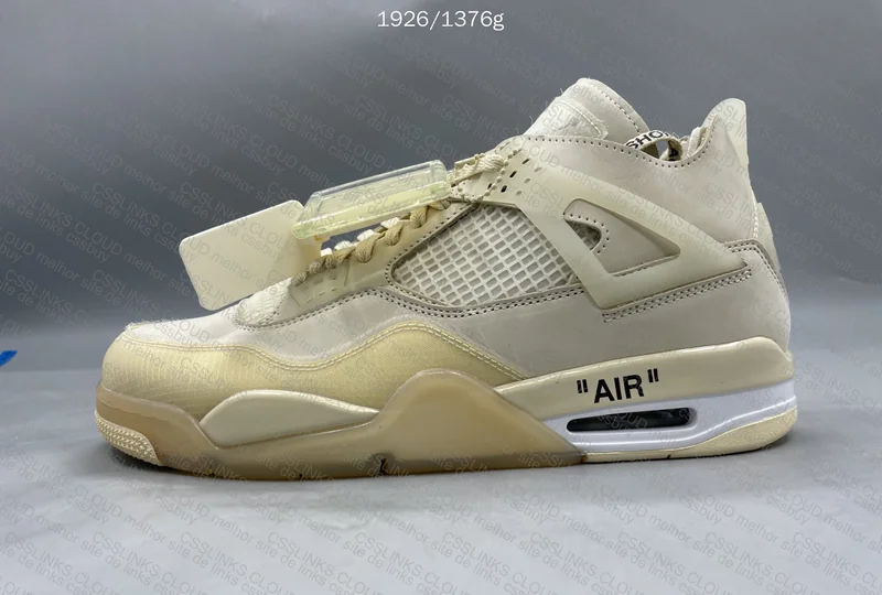 Air Jordan 4 Off-White Sail 5