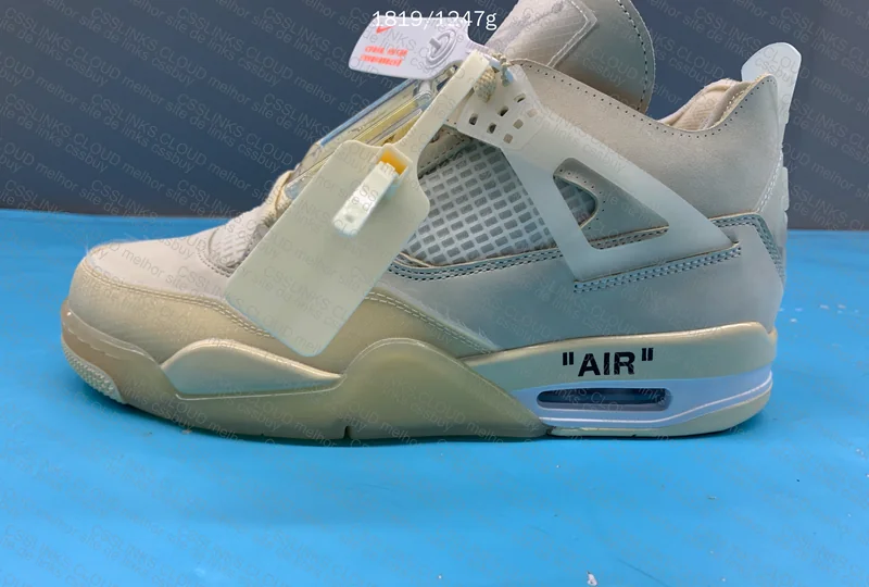 Air Jordan 4 Off White x Sail 10
