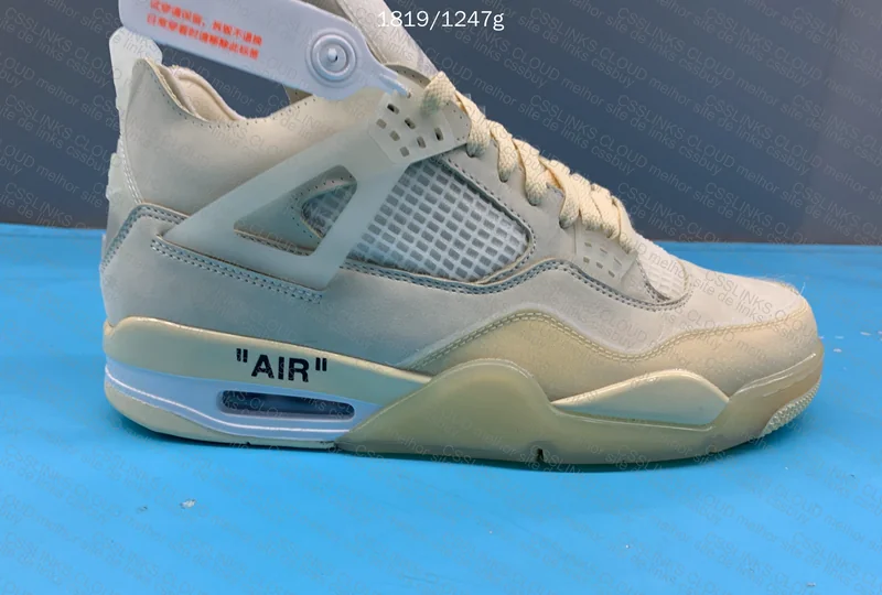 Air Jordan 4 Off White x Sail 3