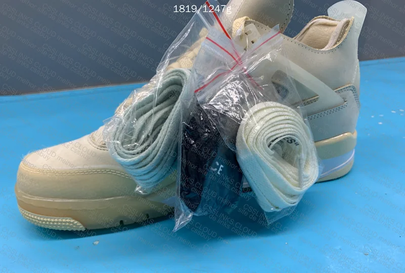 Air Jordan 4 Off White x Sail 4