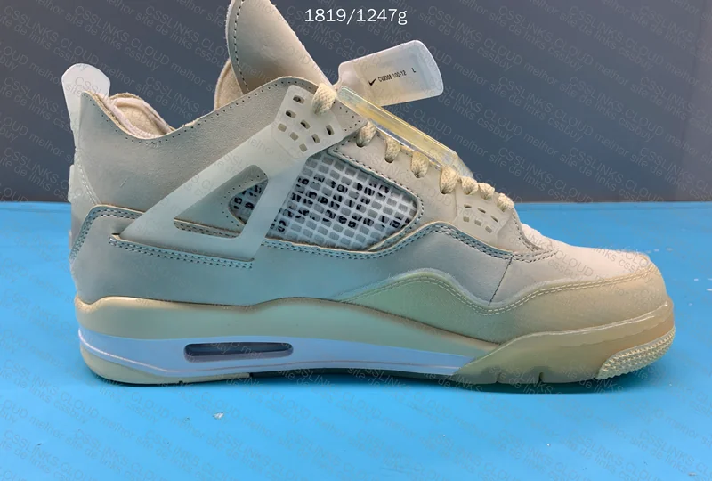 Air Jordan 4 Off White x Sail 6