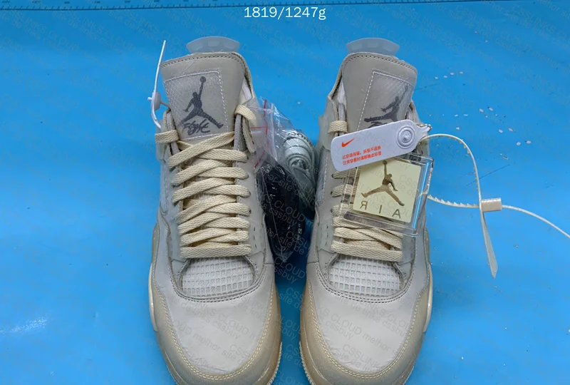 Air Jordan 4 Off White x Sail 9