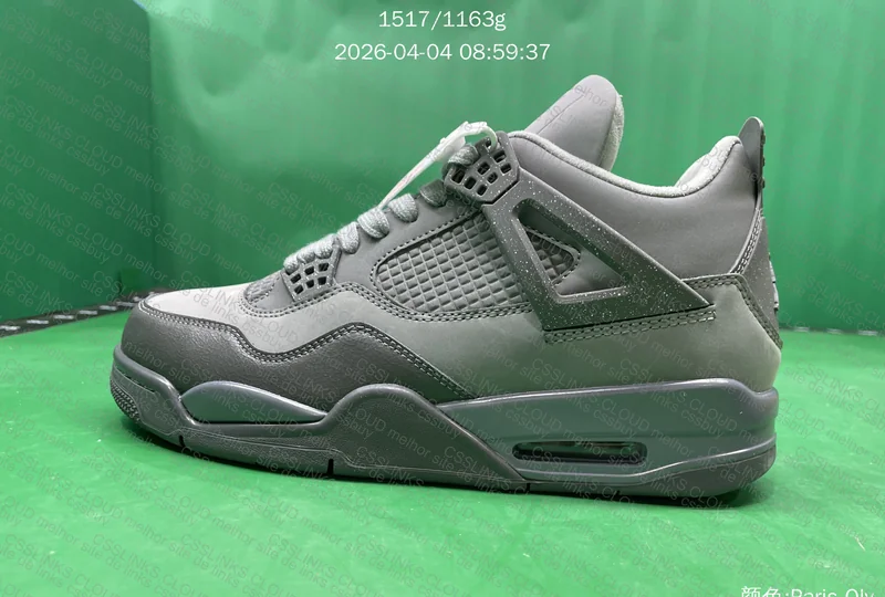 Air Jordan 4 Retro SE Paris We Cement Cinza GL?? 10