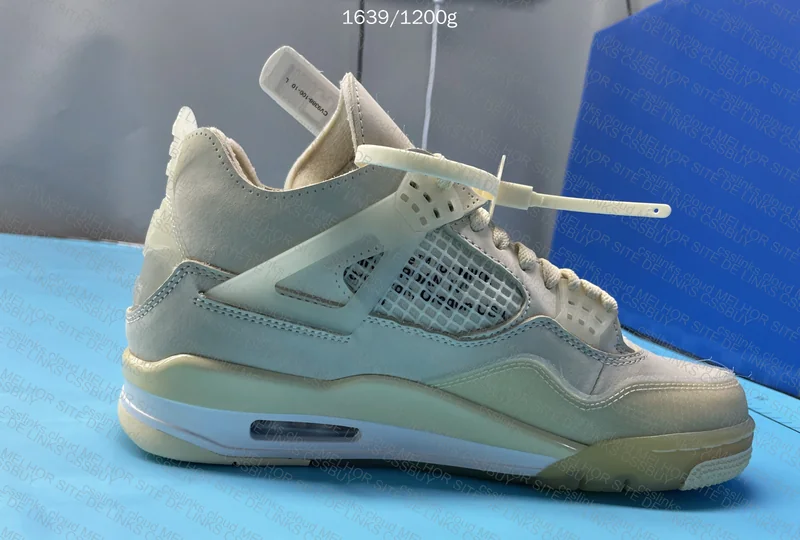 Air Jordan 4 x Off White Sail 3