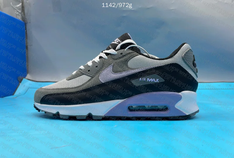 Air Max 90 Grey/Purple/Black
