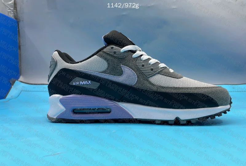 Air Max 90 Grey/Purple/Black 6