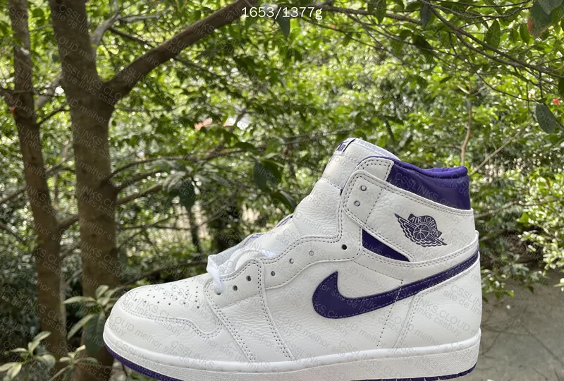 AJ1 Court Purple/Metallic with Measurements 4