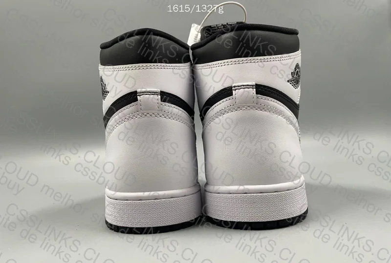 AJ1 HIGH Black and White 5