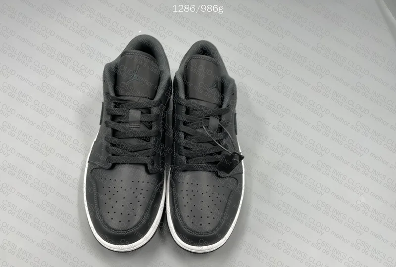 AJ1 Low Black Elephant DT