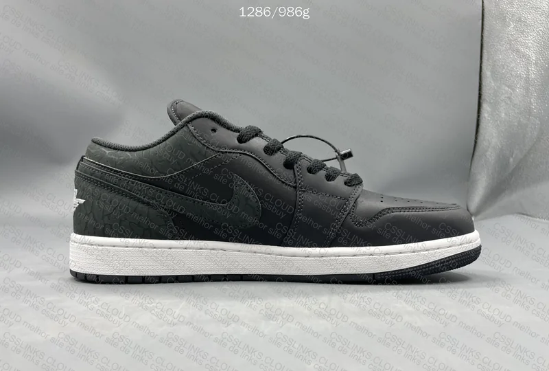 AJ1 Low Black Elephant DT 4