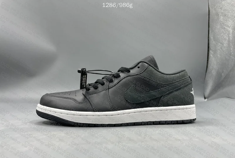 AJ1 Low Black Elephant DT 5