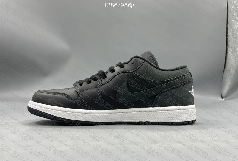 AJ1 Low Black Elephant DT 7