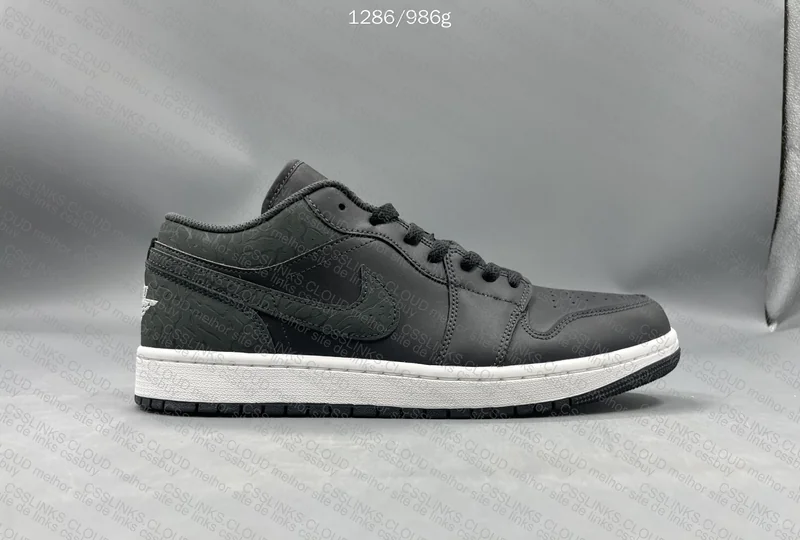 AJ1 Low Black Elephant DT 8