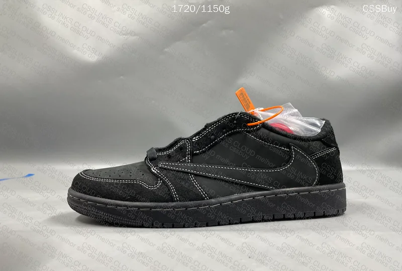 AJ1 Low Black Phantom Travis Scott 8