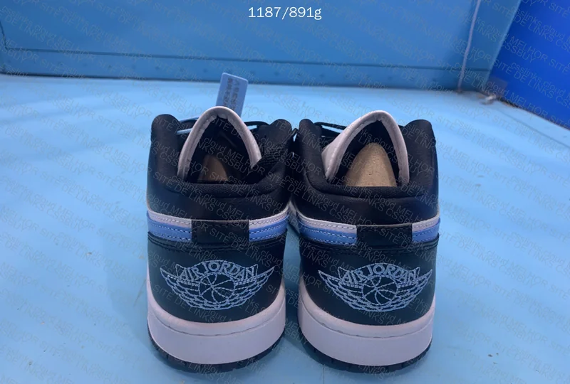 AJ1 LOW - black university blue DT