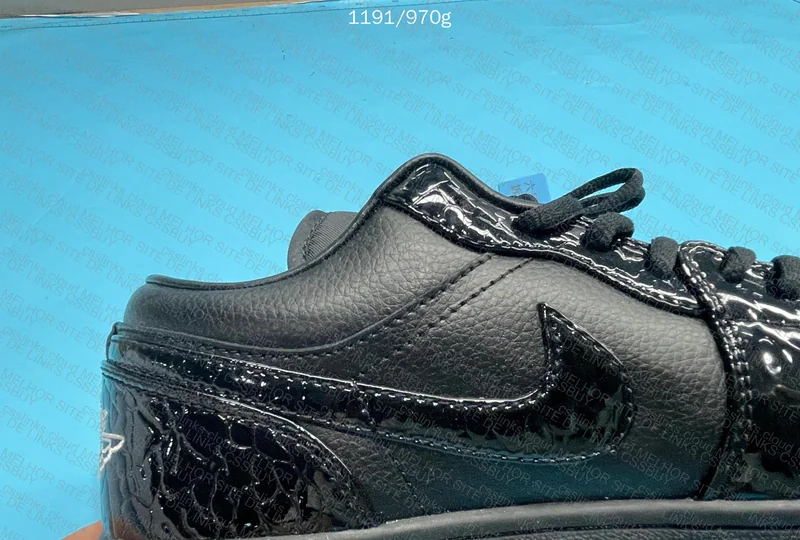 AJ1 Low Black Warrior 6