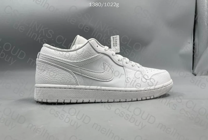 AJ1 Low White