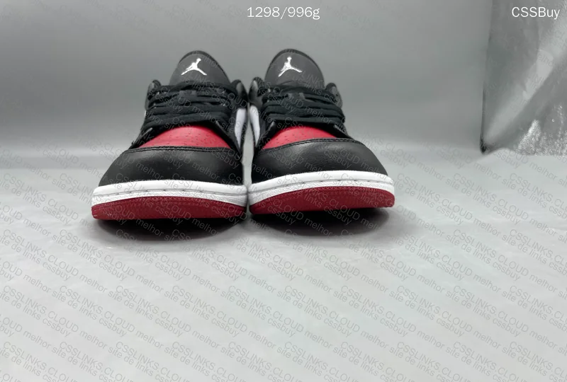 AJ1 Low Bred Toe 6