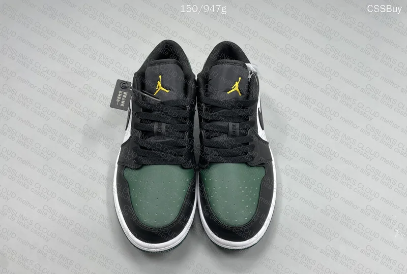 AJ1 Low Green Toe Dt