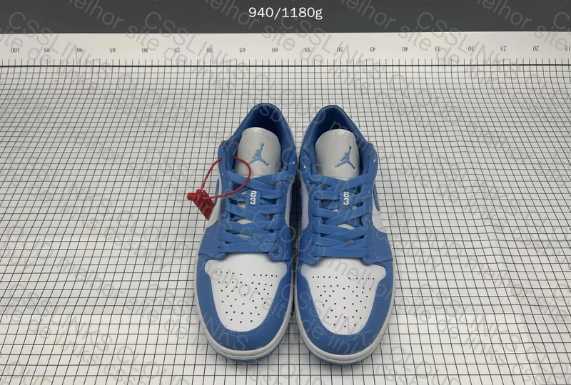 AJ1 Low Help North Carolina Blue
