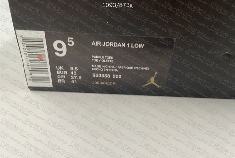 AJ1 LOW - Purple Toes | Toe Violette 6