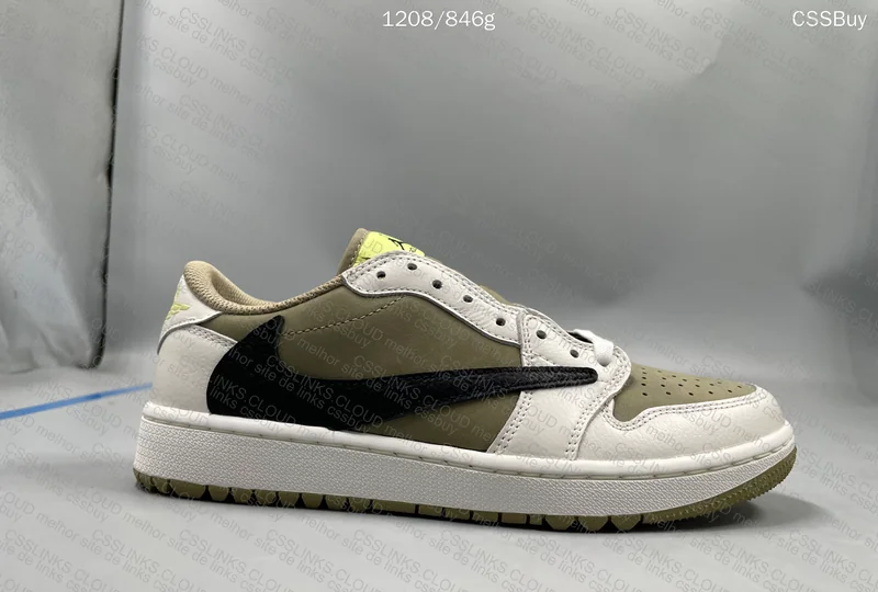 AJ1 LOW REVERSE GOLF TRAVIS SCOTT "OLIVE" 2