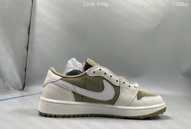 AJ1 LOW REVERSE GOLF TRAVIS SCOTT "OLIVE" 9