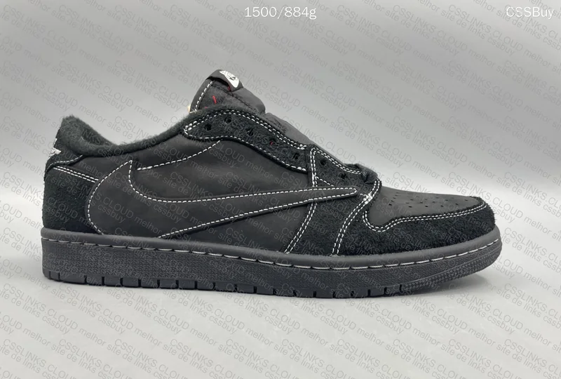 AJ1 Low Travis - Black Phantom