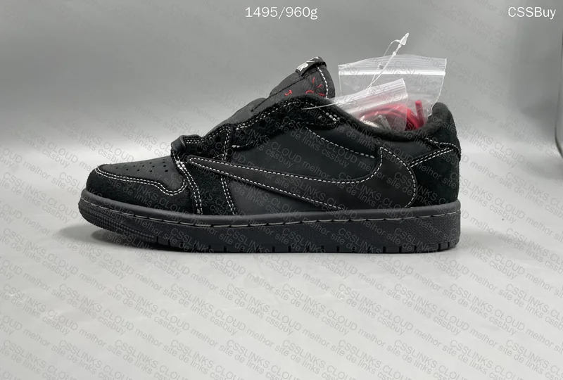 AJ1 Low Travis Scott Black Phantom FK B grade 4