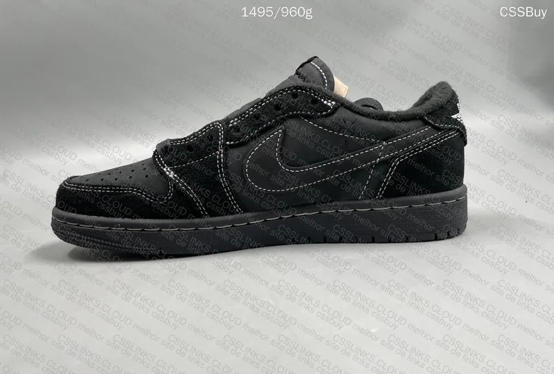 AJ1 Low Travis Scott Black Phantom FK B grade 7