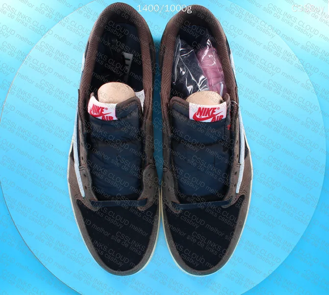 AJ1 LOW TRAVIS SCOTT DARK MOCHA - FK 9