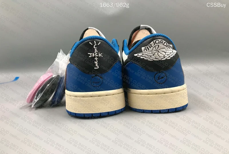 AJ1 low travis scott x fragment 6