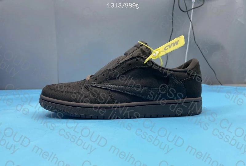 AJ1 Low Velvet Brown 2
